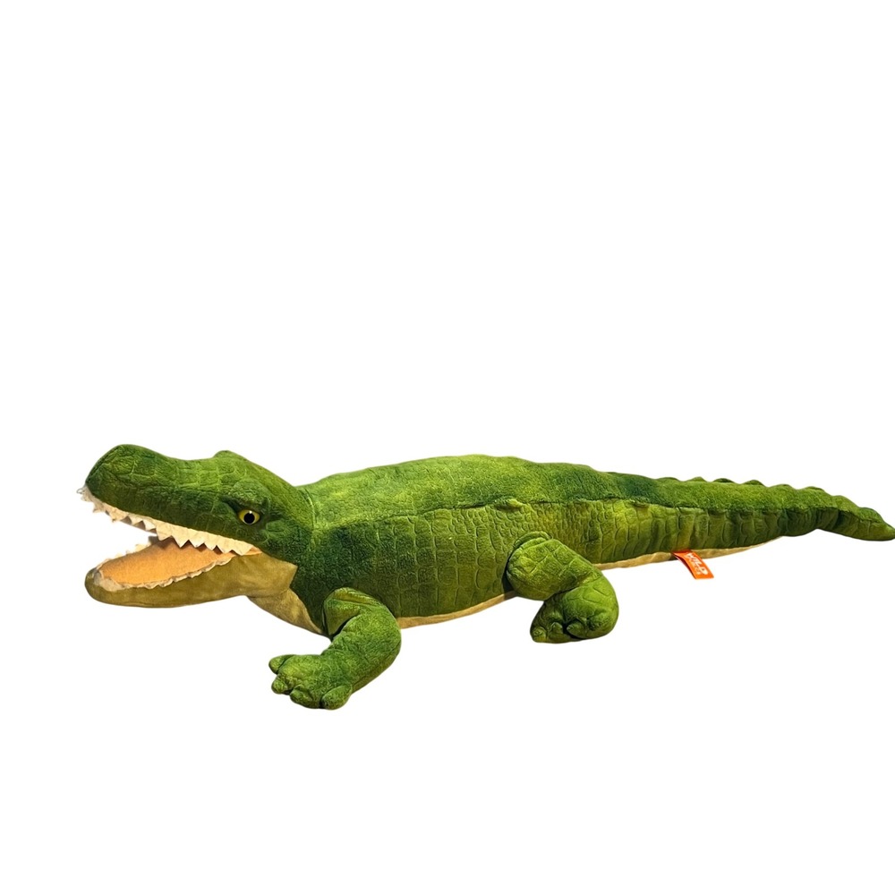 Wild Republic 23" Alligator Plush Green Realistic Crocodile Stuffed Animal